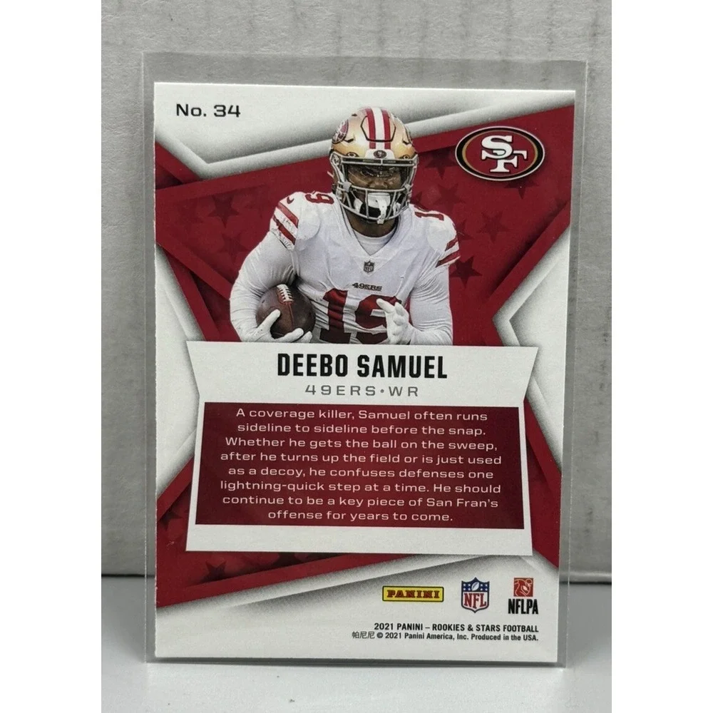 2021 Panini Rookies and Stars #34 Deebo‎ Samuel San Francisco 49ers Base Card